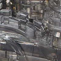 3D Crystal Puzzle - Castle (Black): 104 Pieces
