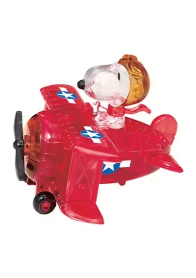 3D Crystal Puzzle - Peanuts Snoopy Flying Ace: 39 Pcs