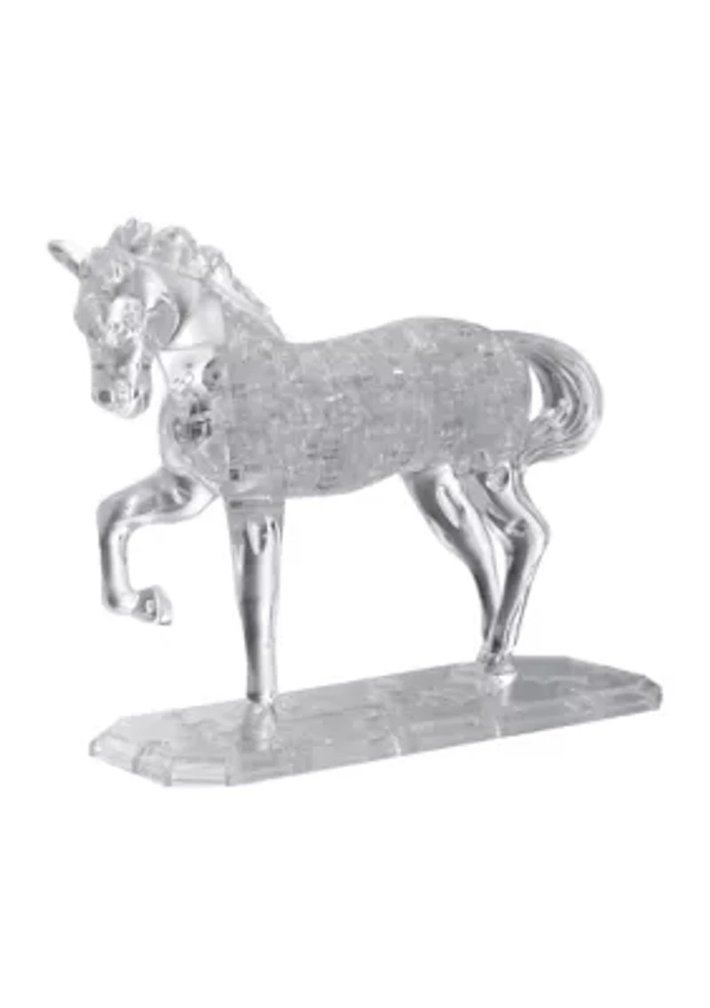3D Crystal Puzzle - Horse (White): 98 Pieces