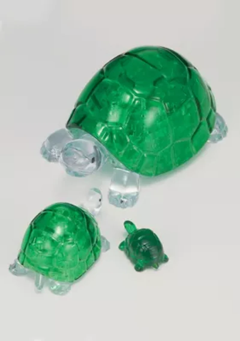 3D Crystal Puzzle - Turtles: 37 Pcs