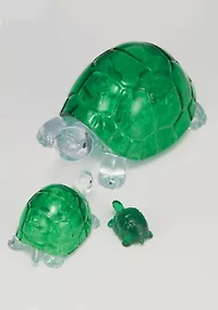3D Crystal Puzzle - Turtles: 37 Pcs