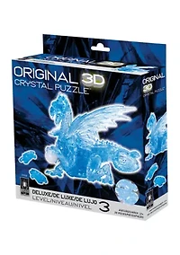 3D Crystal Puzzle - Dragon (Blue): 56 Pieces 