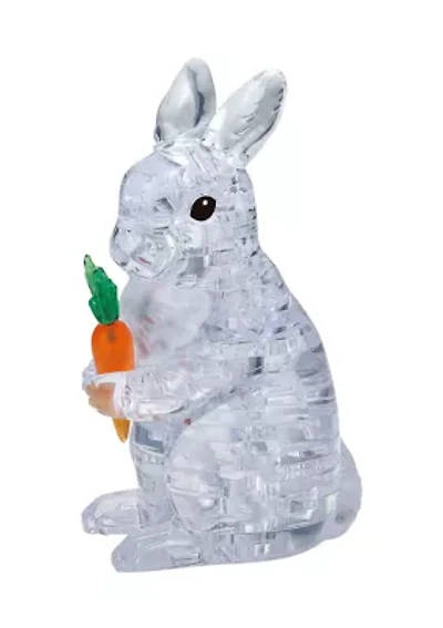 3D Crystal Puzzle - Rabbit (White): 43 Pcs