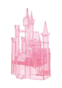 3D Crystal Puzzle - Disney Cinderella's Castle (Pink): 71 Pieces