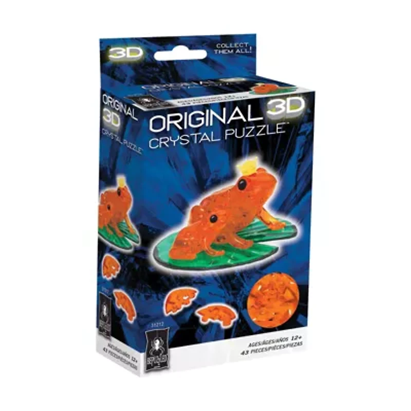 3D Crystal Puzzle - Frog (Orange): 43 Pcs