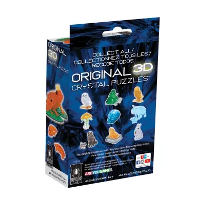 3D Crystal Puzzle - Frog (Orange): 43 Pcs
