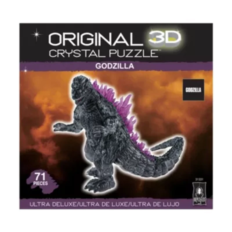 3D Crystal Puzzle - Godzilla: 71 Pcs