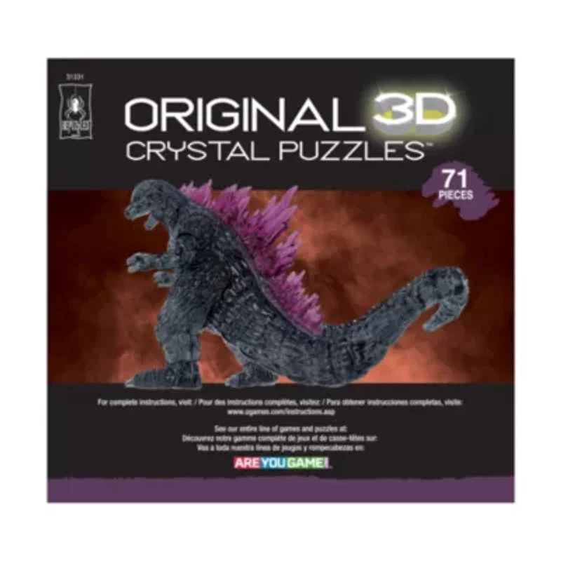 3D Crystal Puzzle - Godzilla: 71 Pcs