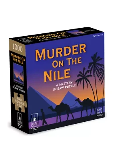 Murder on the Nile Classic Mystery Jigsaw Puzzle: 1000 Pcs