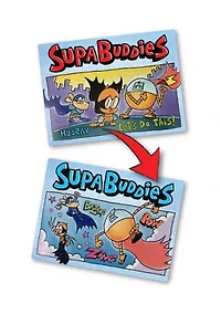 Dog Man Supa Buddies Lenticular Jigsaw Puzzle: 100 Pcs