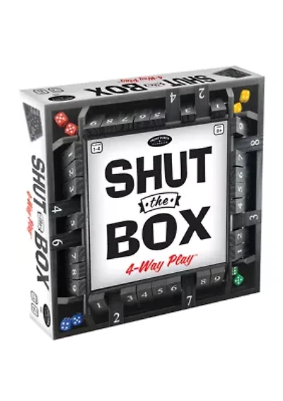 Shut the Box 4-Way Play Family Game