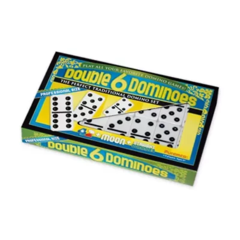 Double 6 Black Dot Dominoes - Professional Size