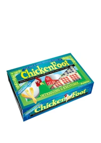 Tournament Size ChickenFoot Double 9 Color Dot Dominoes