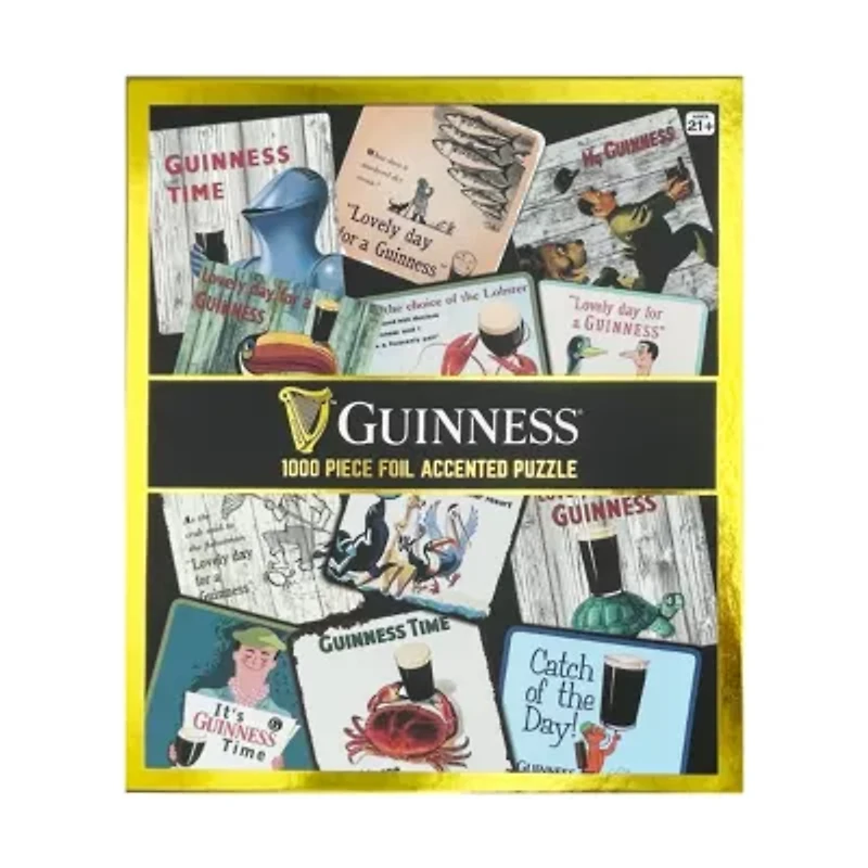 Guinness Foil Accented Puzzle - Coaster: 1000 Pcs