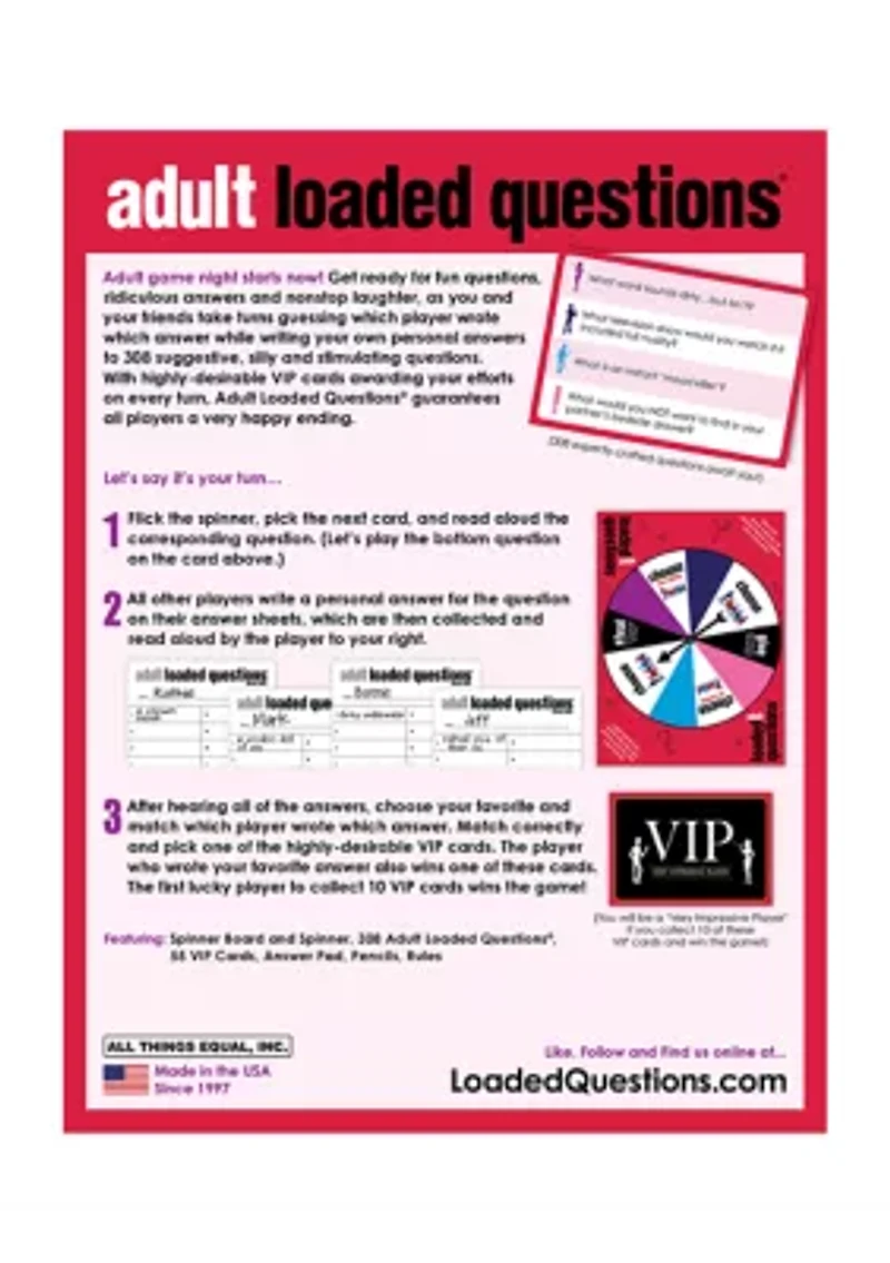 Adult Loaded Questions