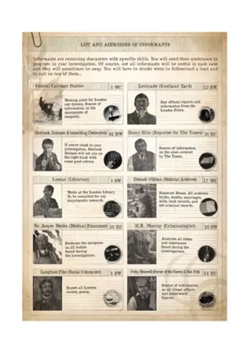 Sherlock Holmes Consulting Detective - The Baker Street Irregulars
