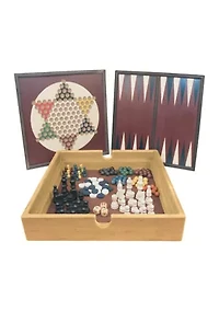 5-in-1 Wood Game Set