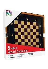 5-in-1 Wood Game Set