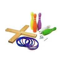 Lawn Bowling & Ring Toss Outdoor Game Set