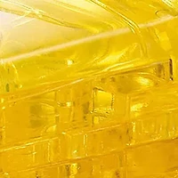3D Crystal Puzzle - Classic Car (Yellow): 53 Pcs