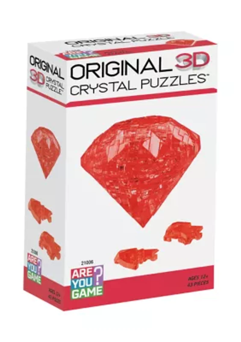 3D Crystal Puzzle - Ruby: 43 Pcs