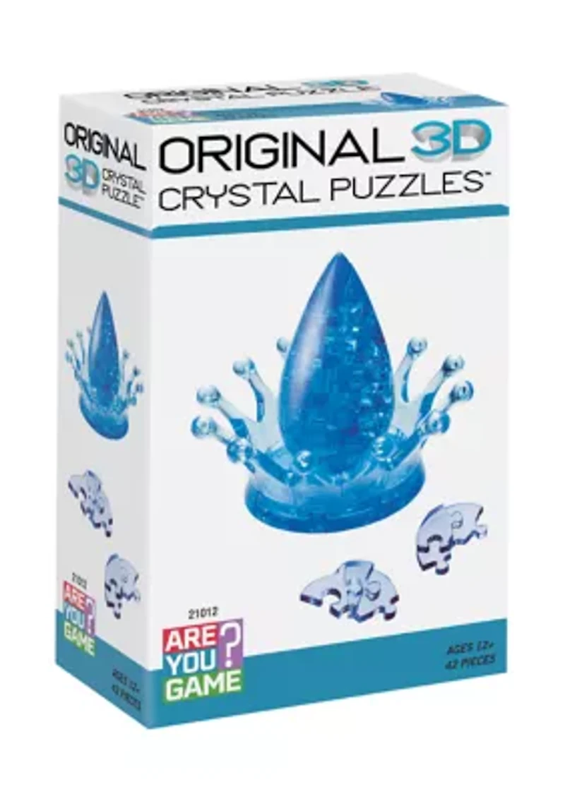 3D Crystal Puzzle - Water Crown: 42 Pcs