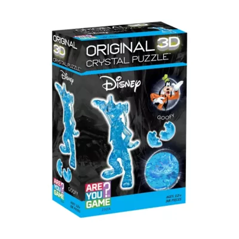 3D Crystal Puzzle - Disney Goofy (Blue): 38 Pcs