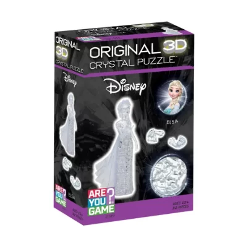 3D Crystal Puzzle - Disney Elsa (White): 32 Pcs