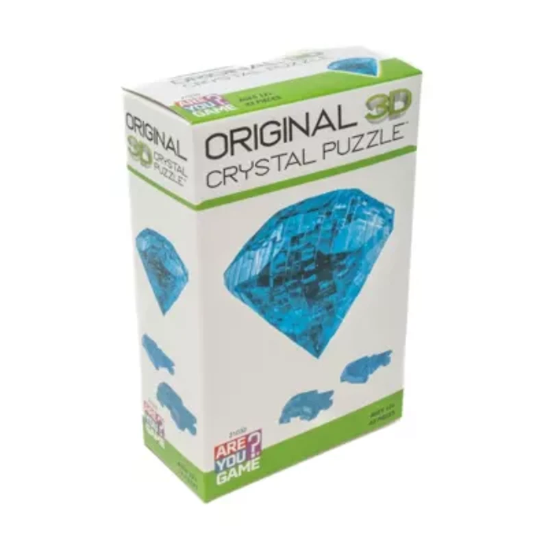 3D Crystal Puzzle - Topaz (Blue): 43 Pcs