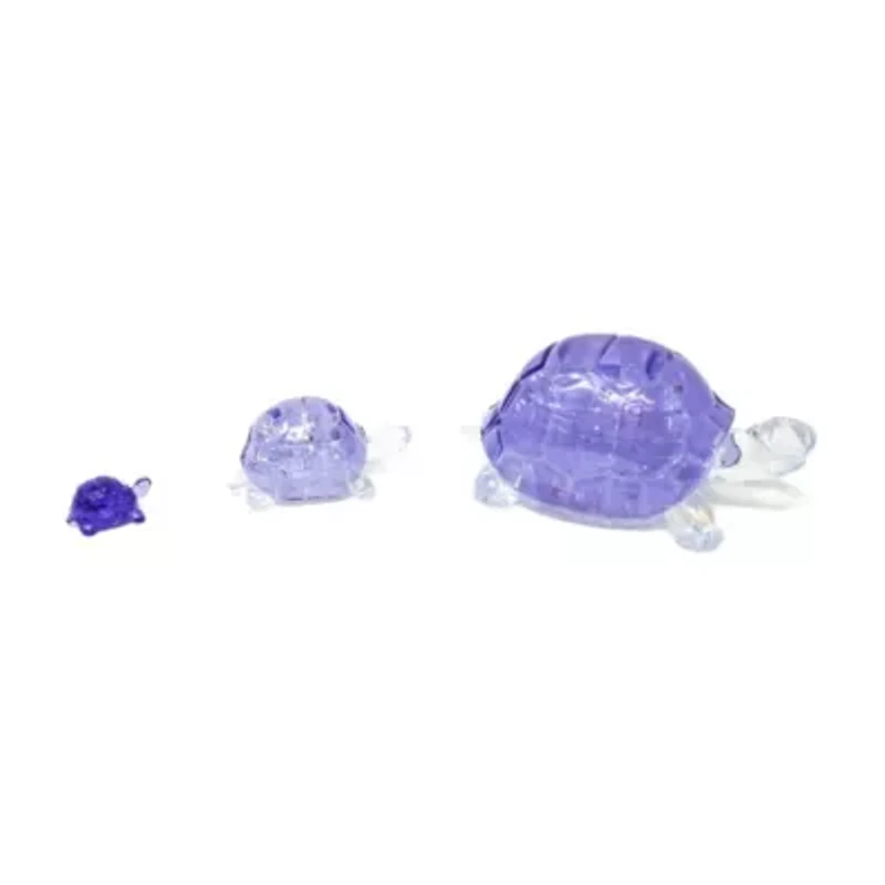 3D Crystal Puzzle - Turtles (Purple): 37 Pcs