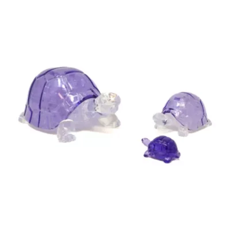 3D Crystal Puzzle - Turtles (Purple): 37 Pcs