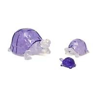 3D Crystal Puzzle - Turtles (Purple): 37 Pcs