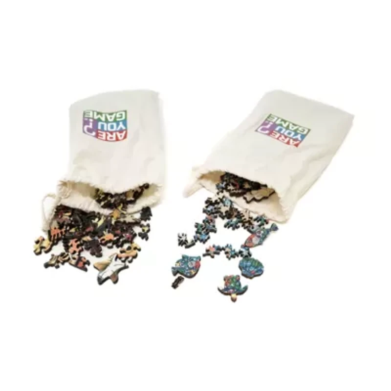 Wooden Jigsaw Puzzle Set - Yellow Fish & Miami Fish: 413 Pcs