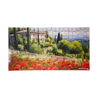 Wooden Jigsaw Puzzle - Poppy Field in Full Sun: 221 Pcs