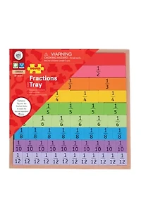 Wooden Fractions Tray