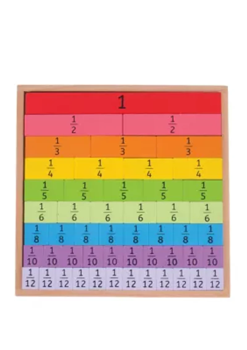 Wooden Fractions Tray