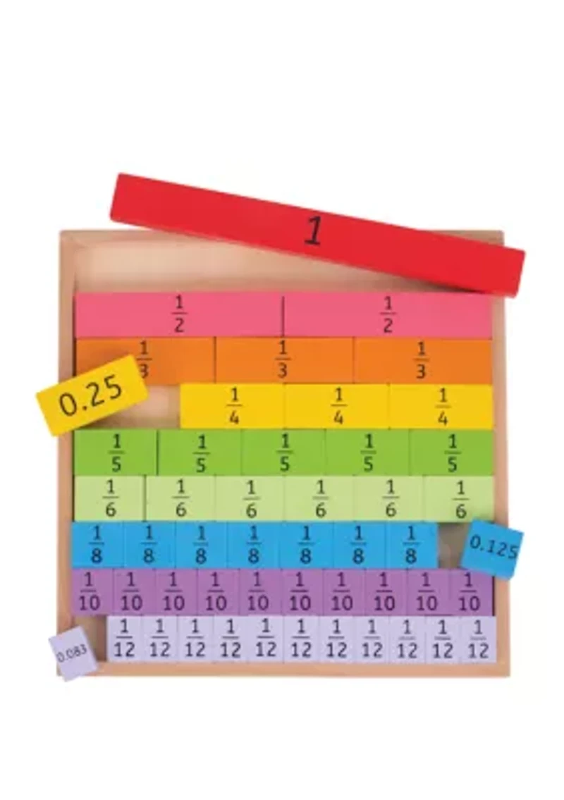 Wooden Fractions Tray