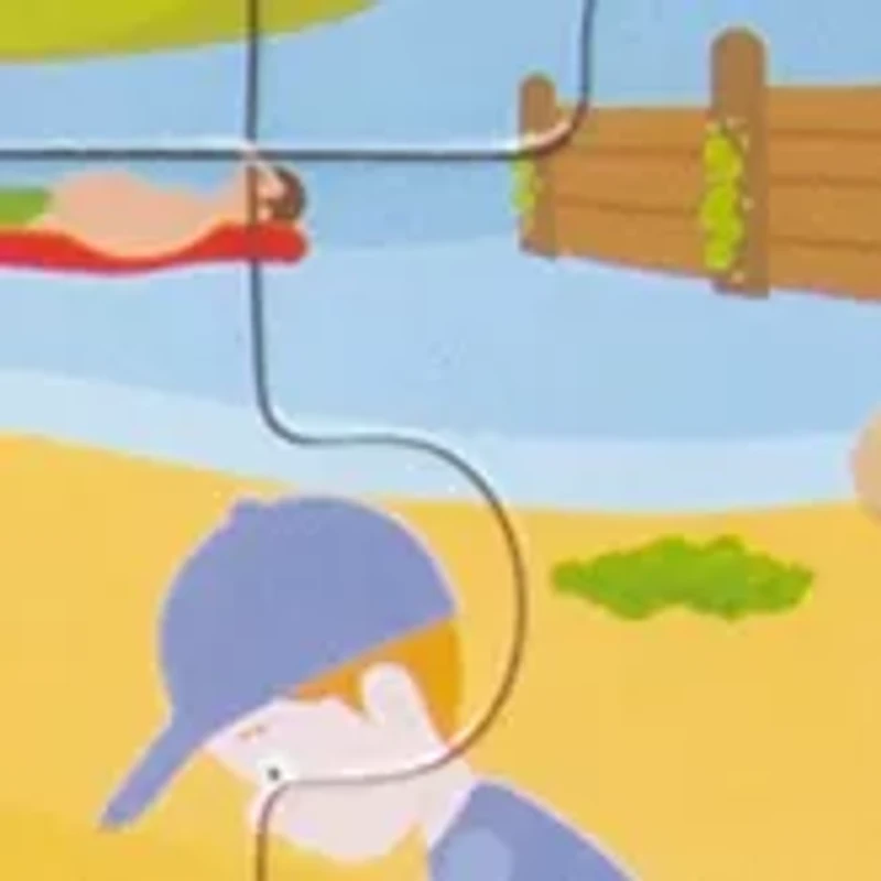 Wooden At the Seaside Tray Puzzle: 24 Pcs