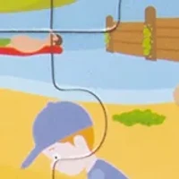 Wooden At the Seaside Tray Puzzle: 24 Pcs