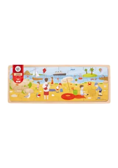 Wooden At the Seaside Tray Puzzle: 24 Pcs
