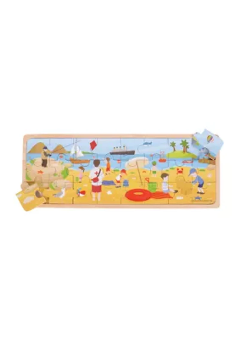 Wooden At the Seaside Tray Puzzle: 24 Pcs