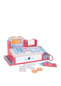 Wooden Shop Till with Scanner