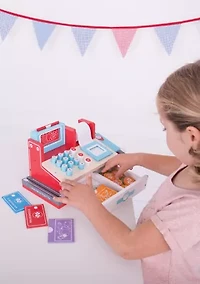 Wooden Shop Till with Scanner