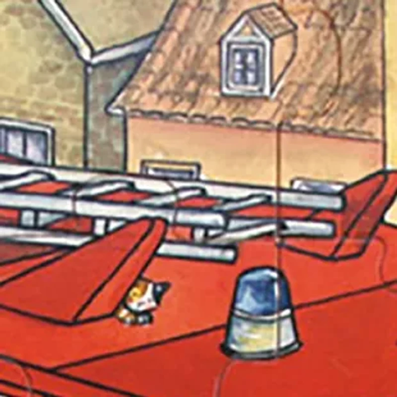 Wooden Fire Engine Tray Puzzle: 24 Pieces