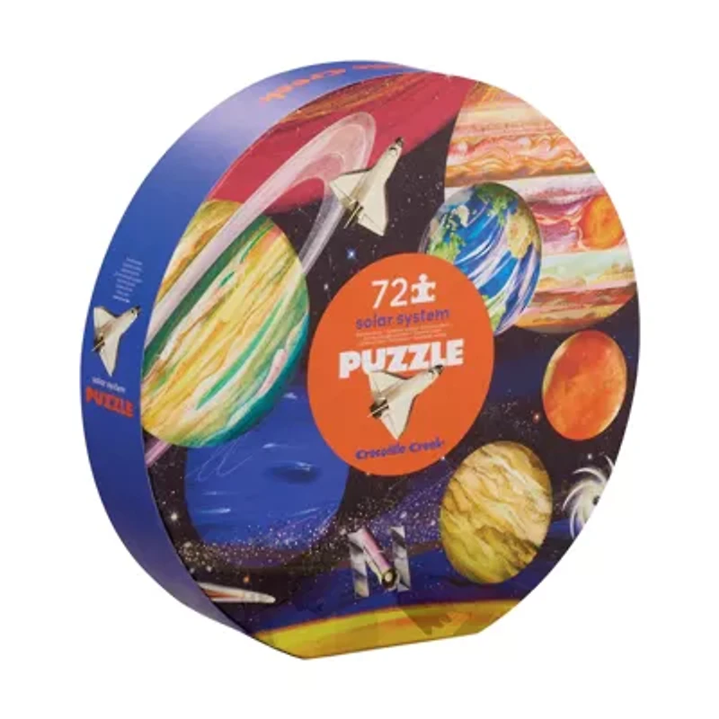 Solar System Round Box Puzzle: 72 Pcs