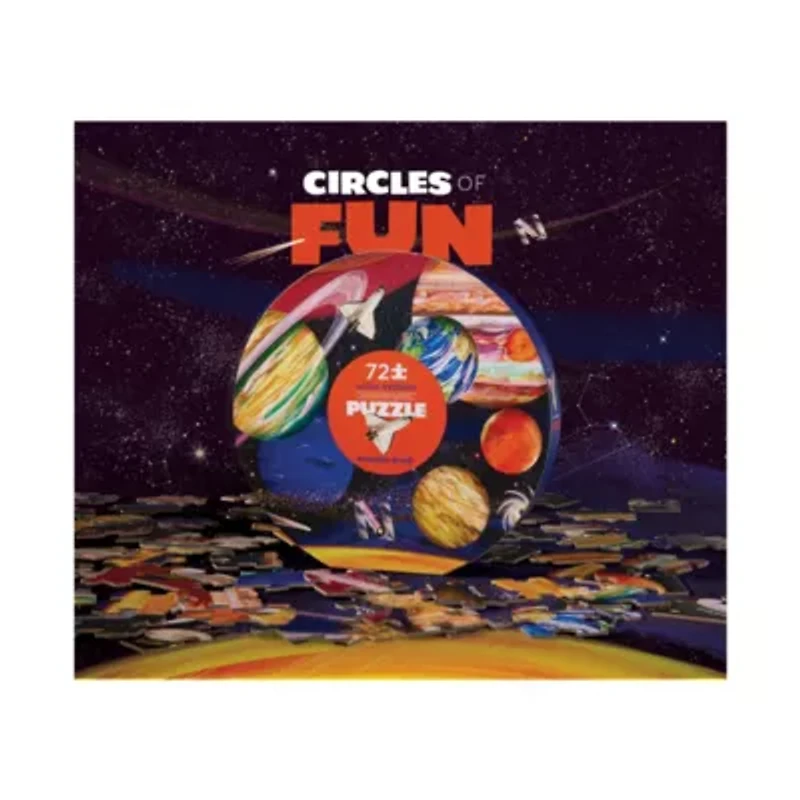 Solar System Round Box Puzzle: 72 Pcs