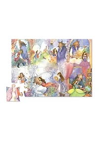Once Upon a Puzzle - Beauty and the Beast Puzzle + Play Set: 36 Pieces