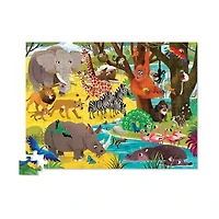 Wild Safari Round Box Puzzle: 72 Pcs