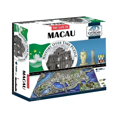 4D Cityscape Time Puzzle - Macau, China: 1000 Pcs