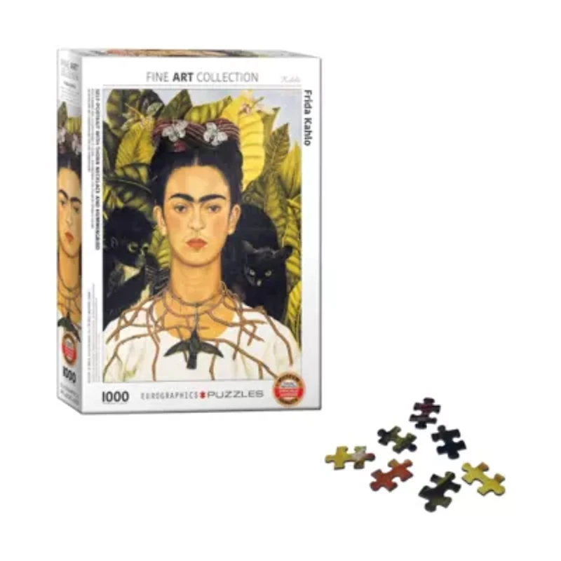 Frida Kahlo - Self-Portrait with Thorn Necklace and Hummingbird: 1000 Pcs